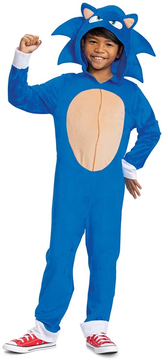 Disfraz sonic movie 3 (sega), disfraz de sonic movie classic, talla s (4-6 años), niño