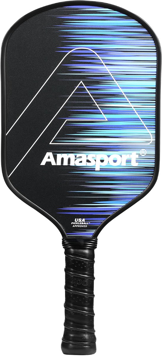 Ama sport pickleball paddle pa016-dnp azul - remo de carbono - control de potencia -