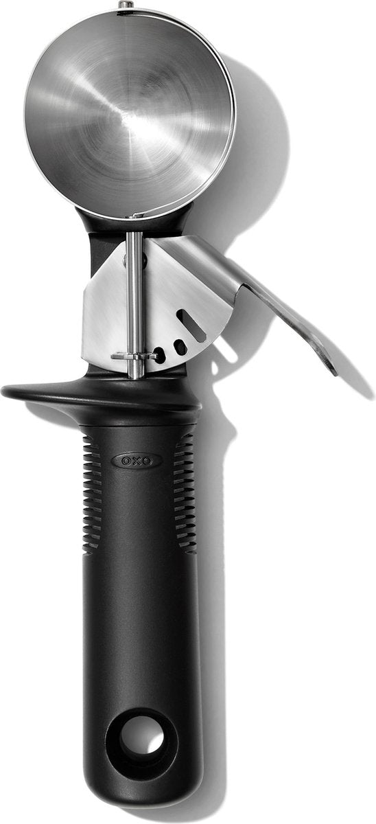 Oxo - Pinza per olio e paletta per gelato - 55 mm - nera