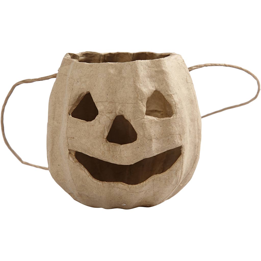 Cestino con testa di zucca dell'azienda Creativ, h: 8,5 cm, d 9 cm, 1 pezzo