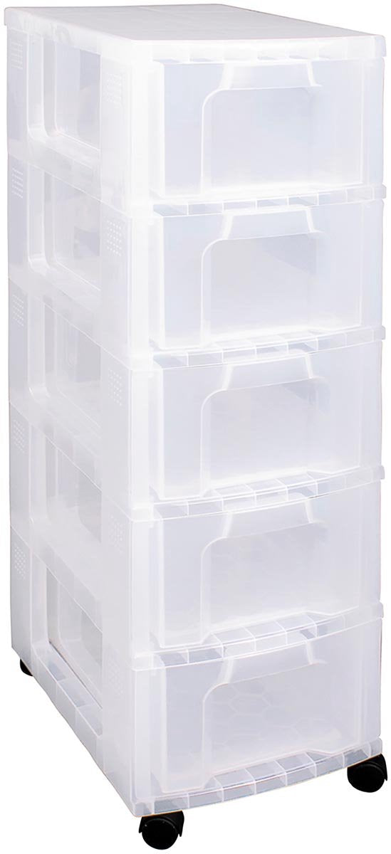 Utilissima cassettiera box 5 x 12 l | trasparente