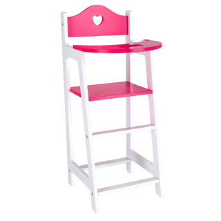 La mia bellissima bambola per burattini mobili sedia per burattini bianca 22 x 27 x 53 cm