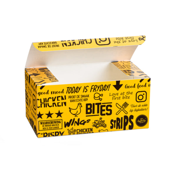 Caja plegable snack familiar de pollo (250 piezas)