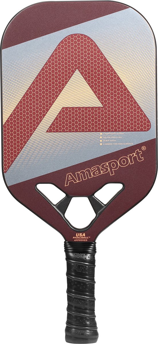Ama sport pickleball paddle jp80-2 bordeaux – paddle in carbonio – power control –