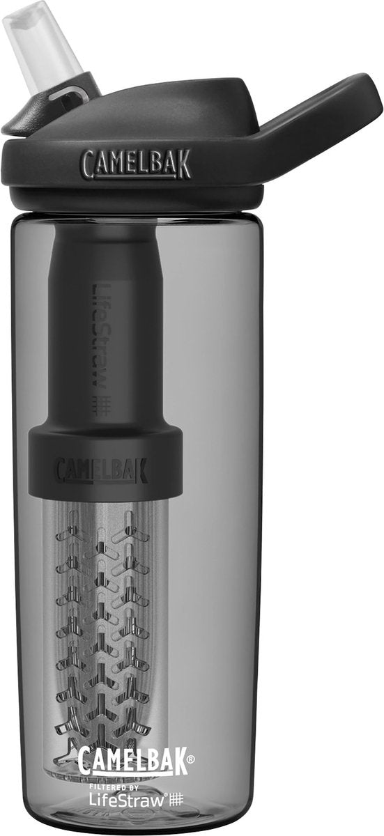 Camelbak eddy+ filtered by lifestraw - 600 ml - drinkfles - antraciet (charcoal)