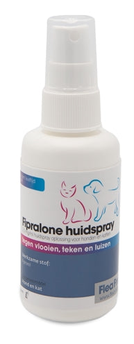 Spray per la pelle senza pulci di esilio