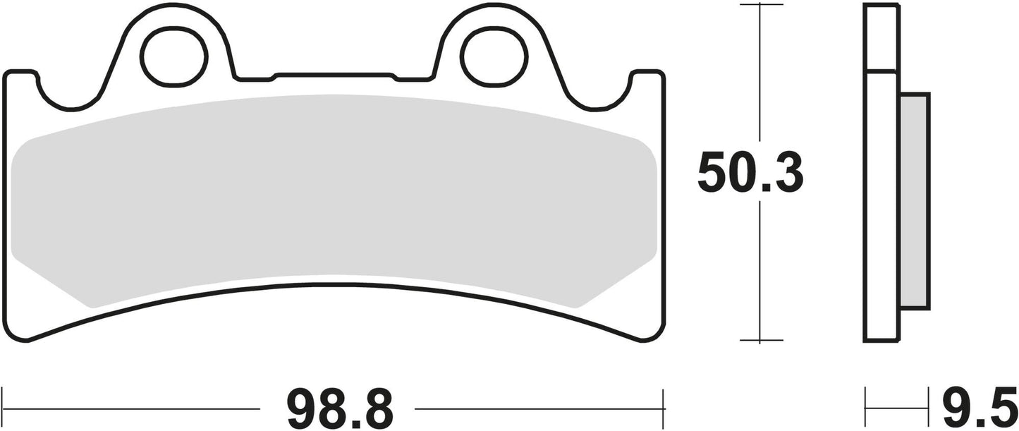 Trw Brake Pad MCB 656 SRQ Sinted Metal Racing