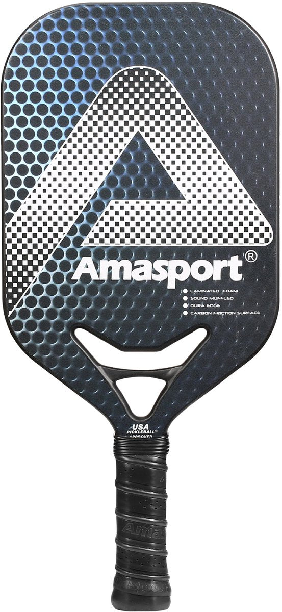 Ama sport pickleball paddle jp80-1 plata - remo de carbono - control de potencia -