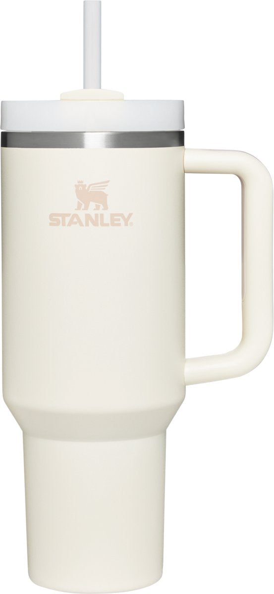 Stanley quencher h2.0 bicchiere flowstate - 9-11 ore freddo - 40-48 ore con ghiaccio - borraccia con cannuccia, manico e coperchio - lavabile in lavastoviglie - tazza thermos per bevande fredde - panna