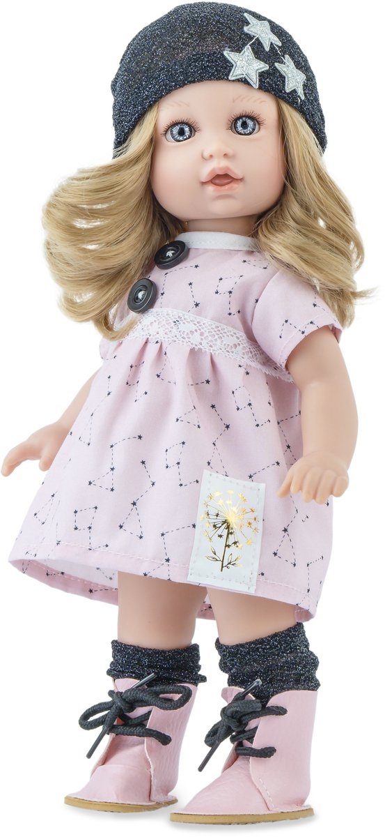 Marina pau marina - pau pop petit soleil carol 30cm - speelgoedpop multicolor.