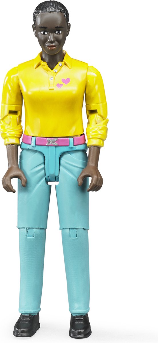 Bruder | donna con jeans turchesi | 1:16
