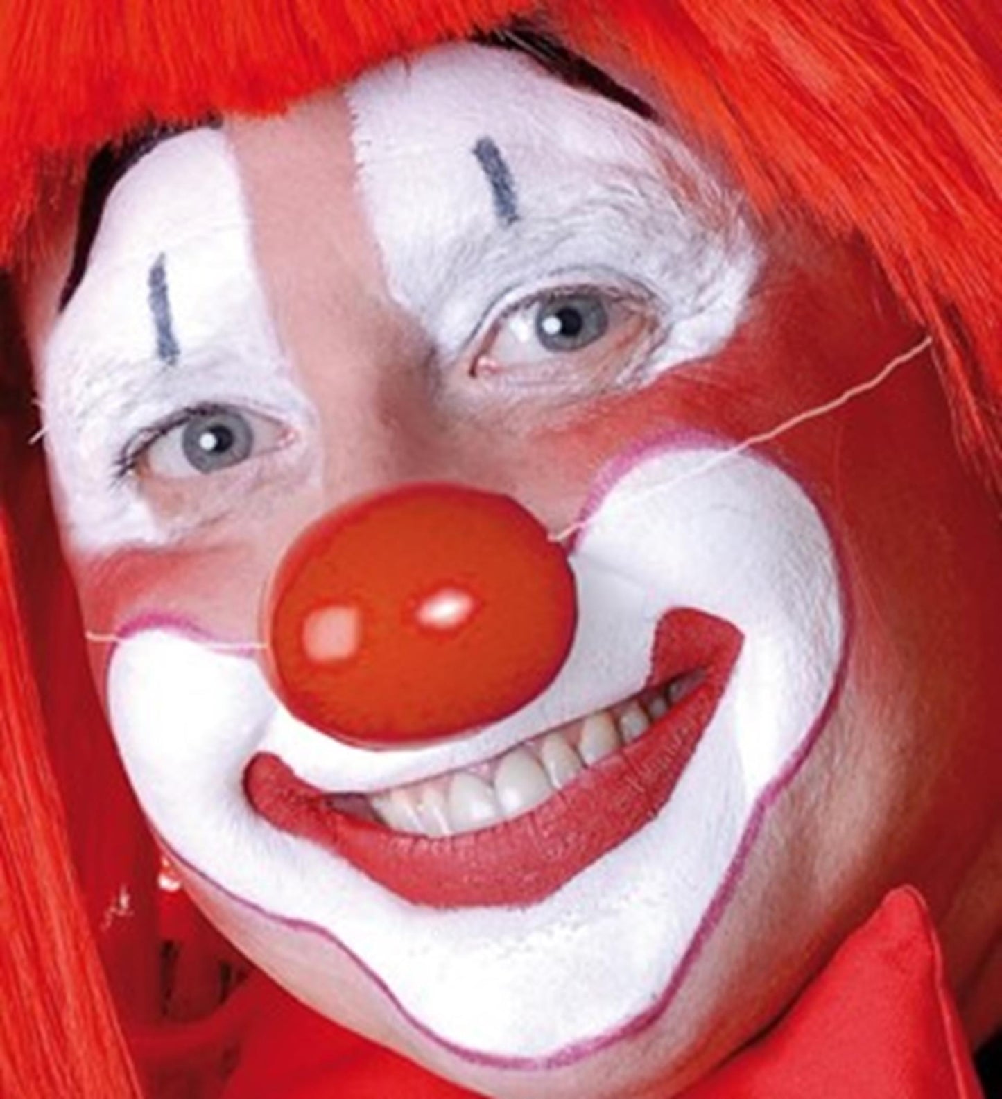 Boland Nasi da clown rosso, sacchetto da 24 pezzi di plastica