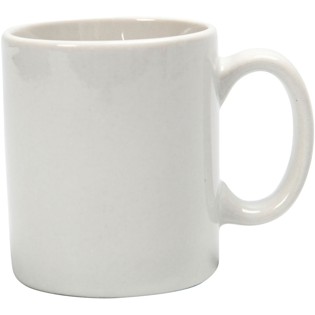 Tazze aziendali Creativ, h: 7 cm, d 6 cm, 120 ml, bianco, 1 pezzo
