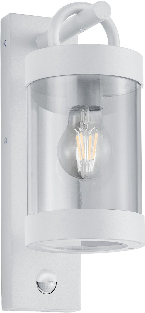Trio sambesi - wandlamp - wit mat - excl. 1x e27 4 w - bewegingssensor - wandmontage - buitenverlichting - ip44