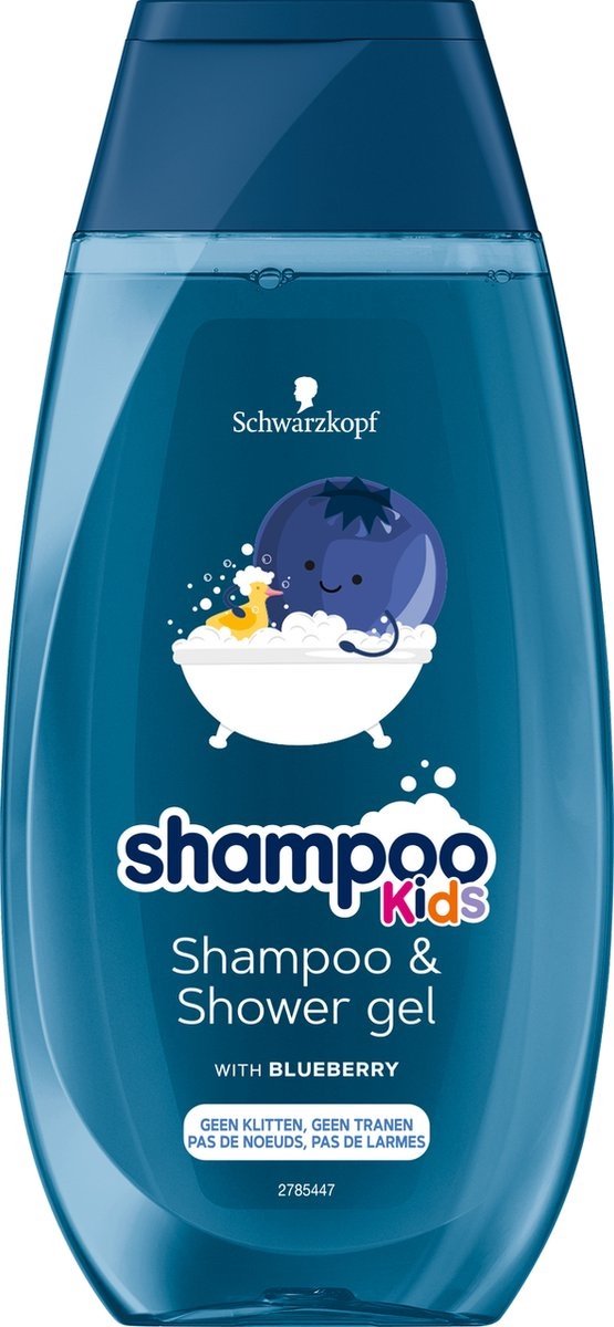Schwarzkopf kids - shampoo douchegel - bosbes - 250ml - vegan