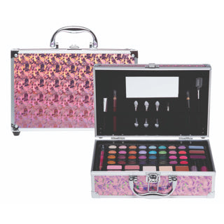 Casuelle valigia trucco rosa holo