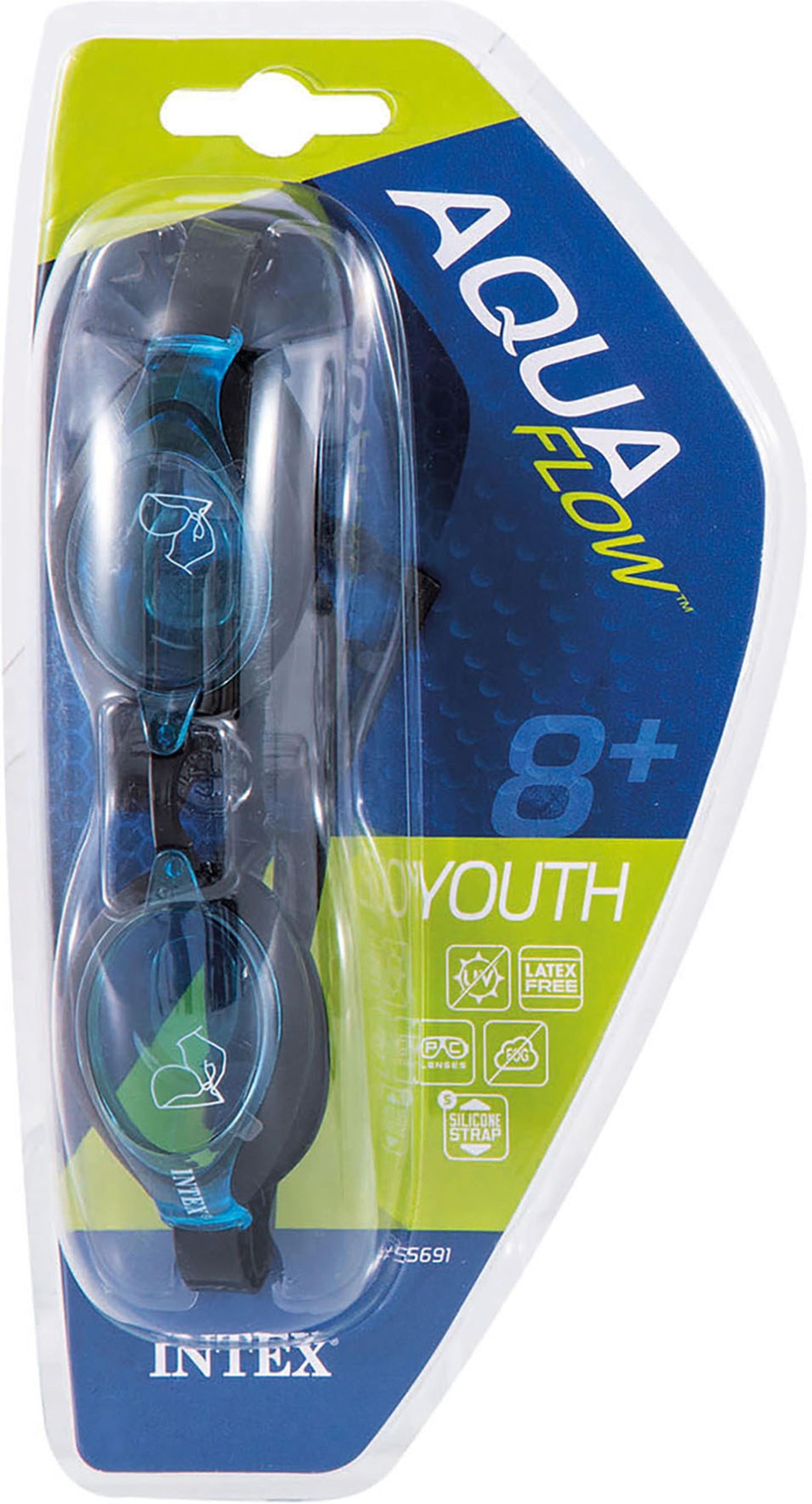 Occhialini nuoto Intex silicone sport racing 8+