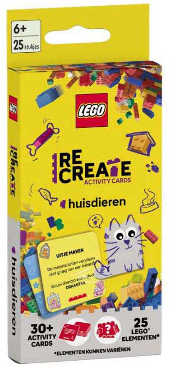 Lego recrea tarjetas de actividades: mascotas