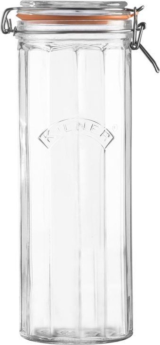 Kilner - tarro facetado - con cierre de soporte - 2,2l