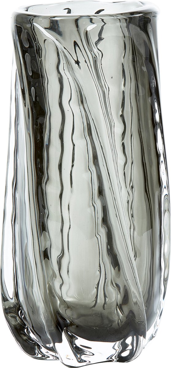 Woood bepurehome paragon vaas - glas - antraciet - 27x12x12