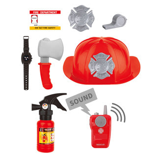 Set costume da vigili del fuoco con accessori