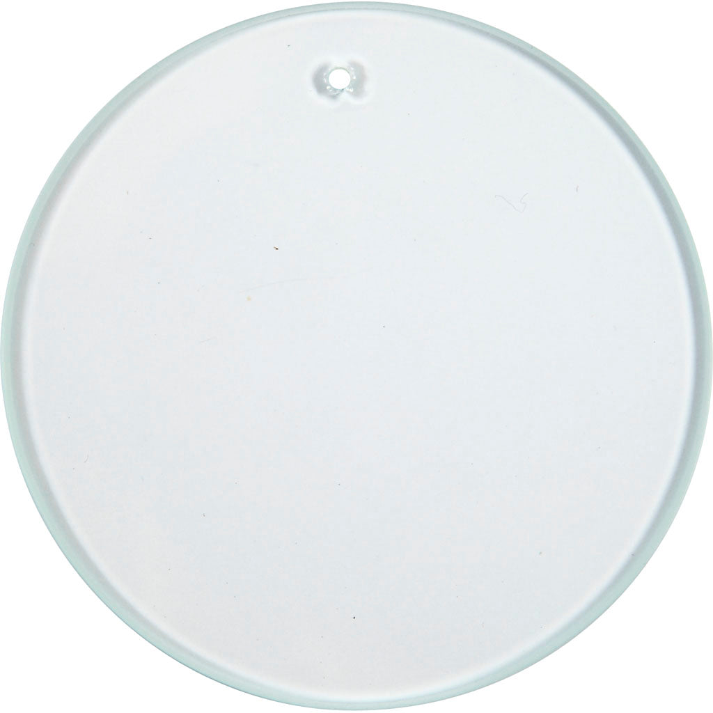 Piatti in vetro Creative Company, rotondi, d 7 cm, spessore 3 mm, 10 pezzi 1 scatola