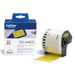 Nastro per etichettatura brother dk44605 nero su giallo