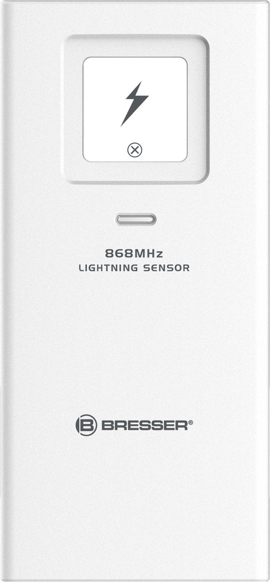 Sensor de rayos Bresser - alcance aprox. 100 m - con señal luminosa en el sensor