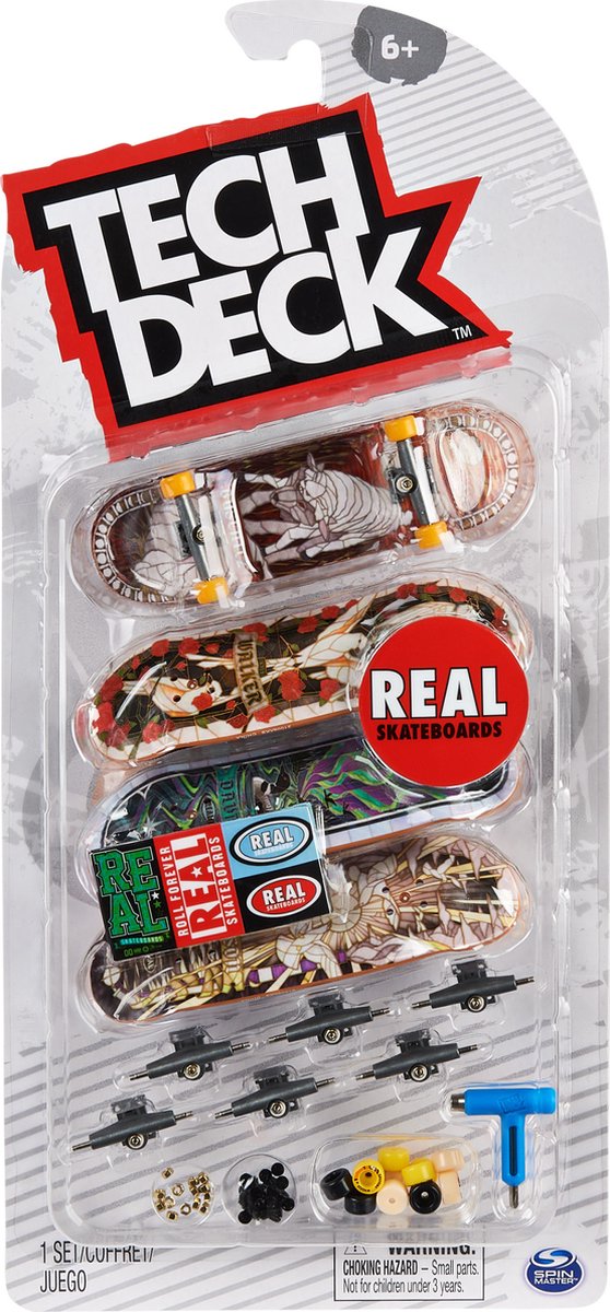 Tech deck - pack ultra dlx con patinetas de 4 dedos - patinetas reales - mini patinetas personalizables