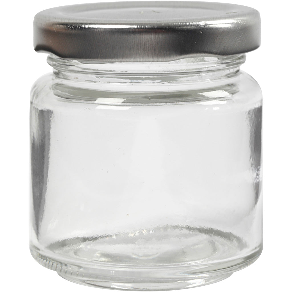 Vaso in vetro Creative Company, h: 6,5 cm, d 5,7 cm, 100 ml, trasparente, 12 pezzi 1 scatola