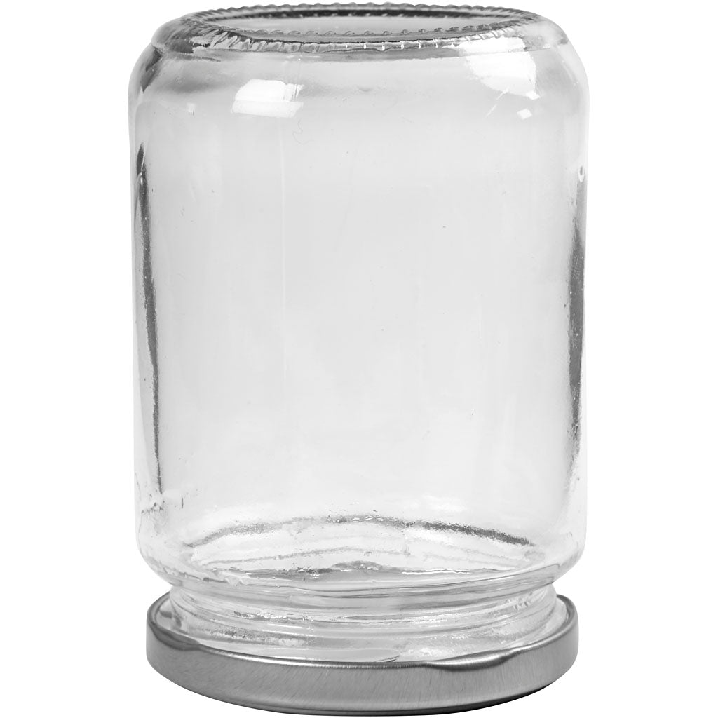 Vaso in vetro Creative Company, h: 11 cm, d 7,5 cm, 370 ml, trasparente, 6 pezzi 1 scatola