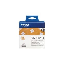 Etichette dk11221 fratello 1000 pezzi 23x23mm bianco