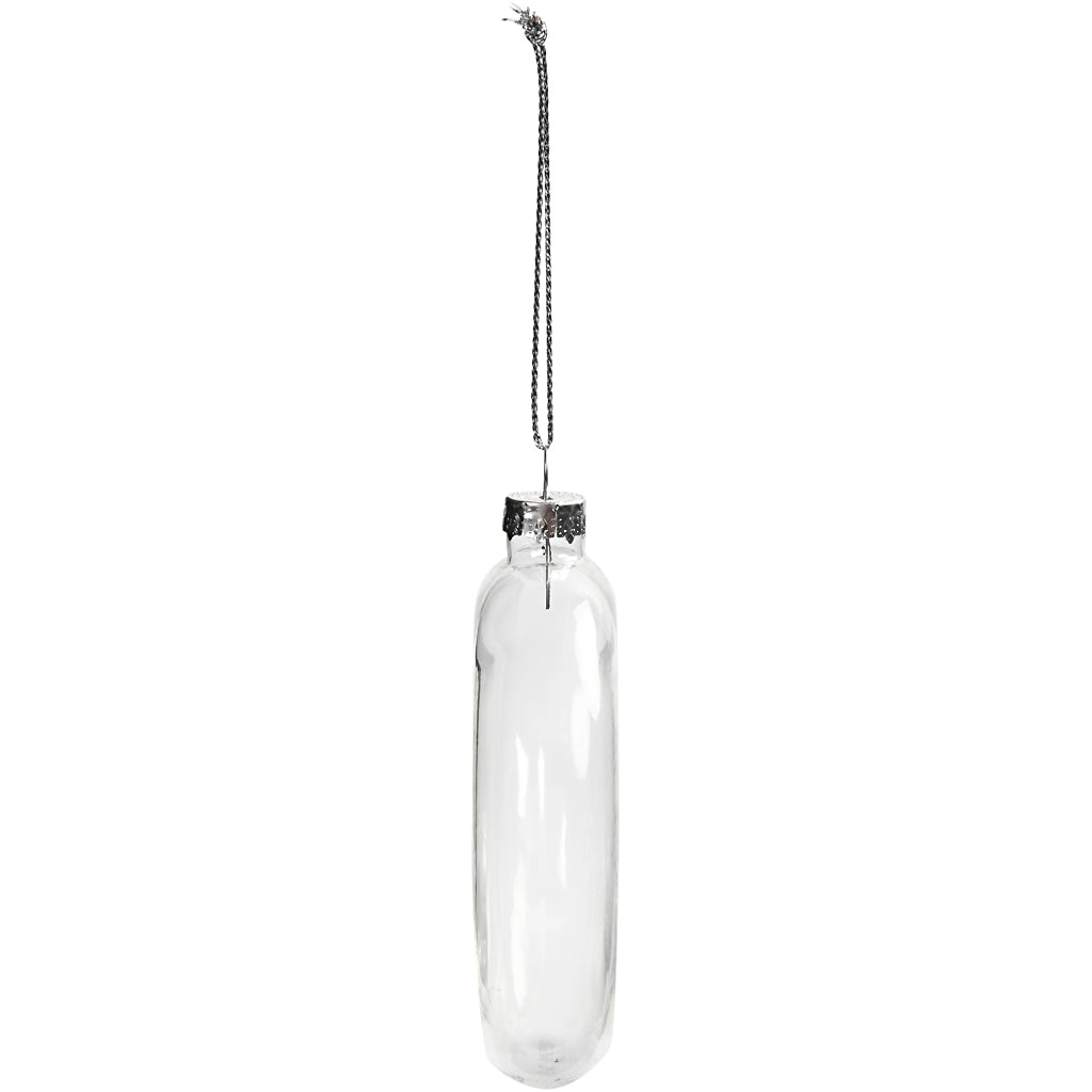 Palle di Natale in vetro piano Creativ company, d 8 cm, spessore 2,1 cm, 6 pezzi 1 scatola