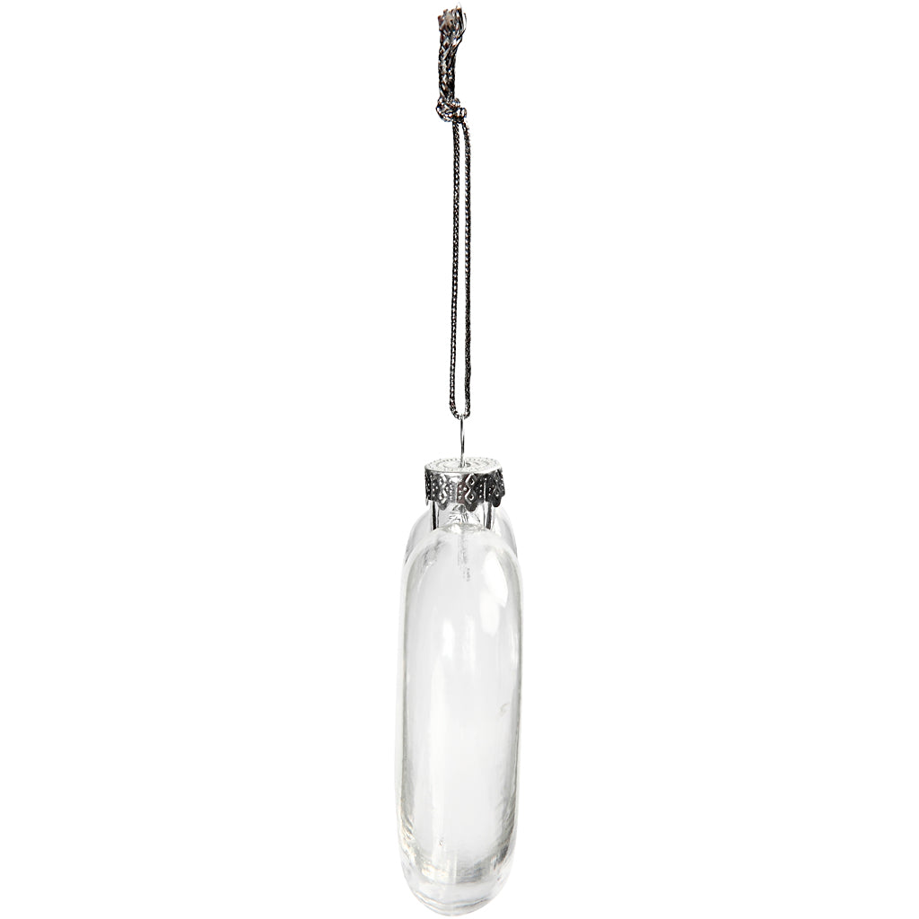 Creative Company Flat Glass Heart, H: 9 cm, B: 7,8 cm, spessore 2,1 cm, 6 pezzi 1 scatola