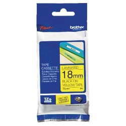 Nastro per etichette brother tze641 18mmx8m nero giallo