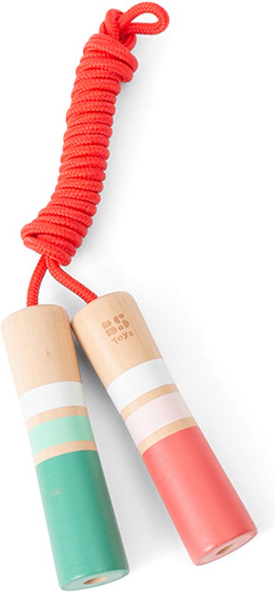 BS Juguetes Jumping Rope Pink con manijas de madera