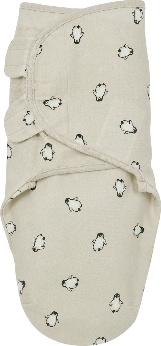 Manta envolvente para bebé pingüino Meyco - arena suave - 4-6 meses - 1,0 tog