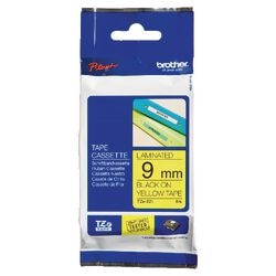 Nastro per etichette brother tze621 9mmx8m nero giallo