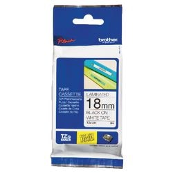 Nastro per etichette brother tze241 18mmx8m bianco e nero