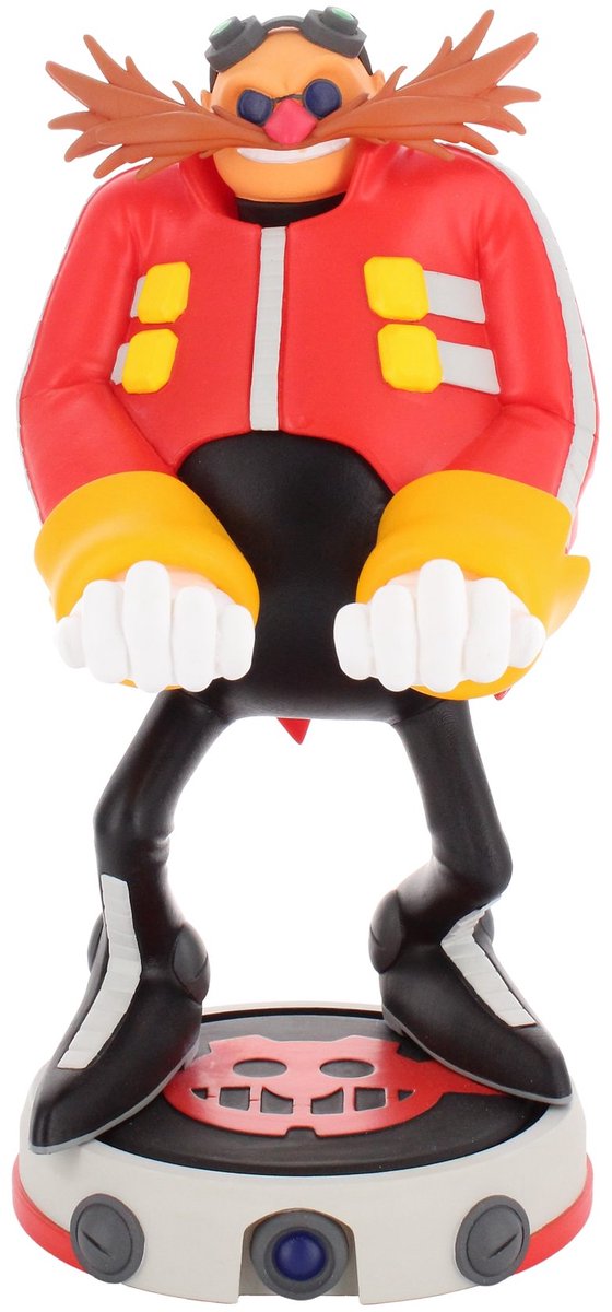 Cableguys sonic the hedgehog - dr. eggman - figurine standaard voor telefoon | controller | oplaadcase (cable guys original)
