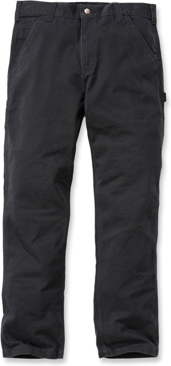Peto de sarga lavada Carhartt b324 negro-w32-l32