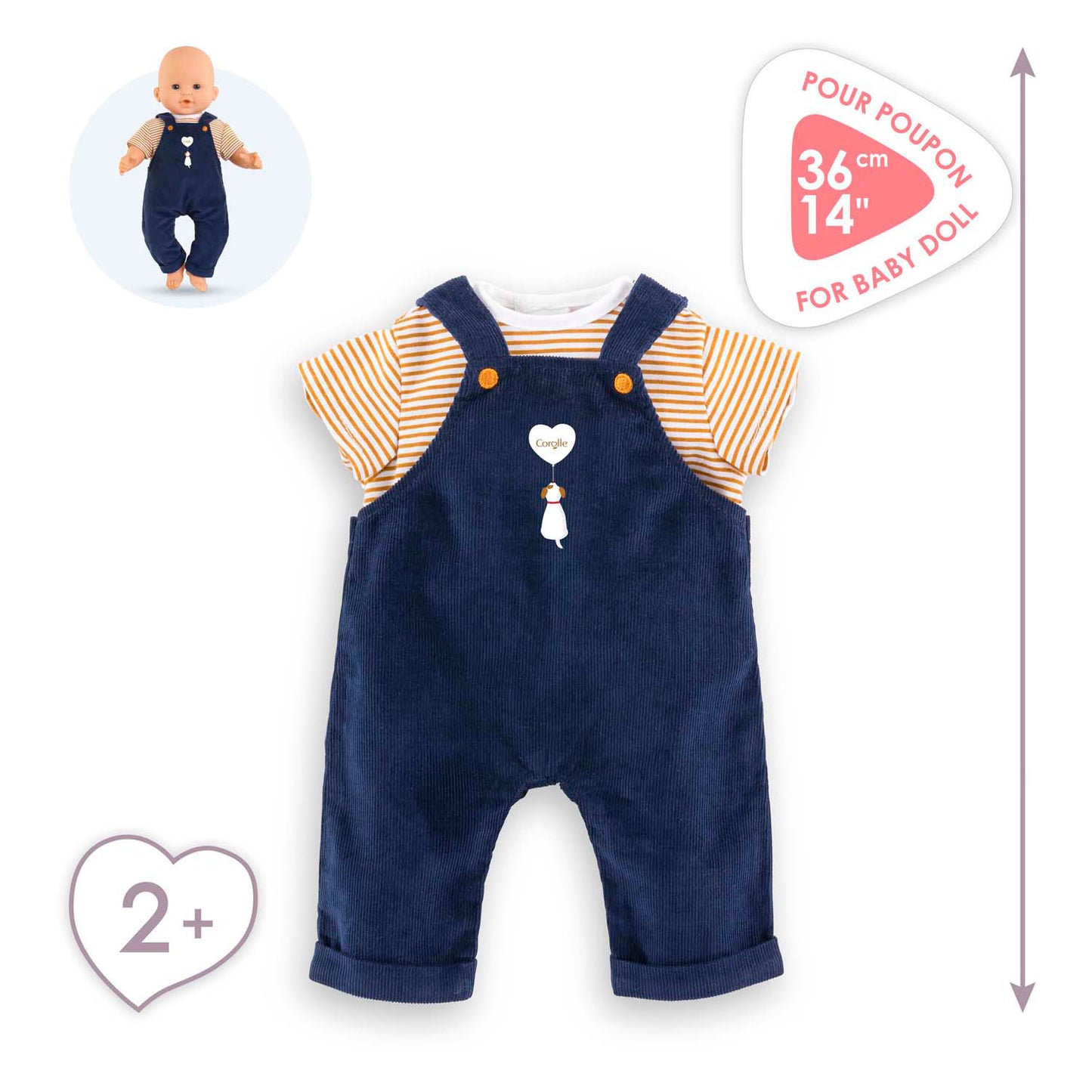 T-shirt Corolle e blu navy in generale, 36 cm