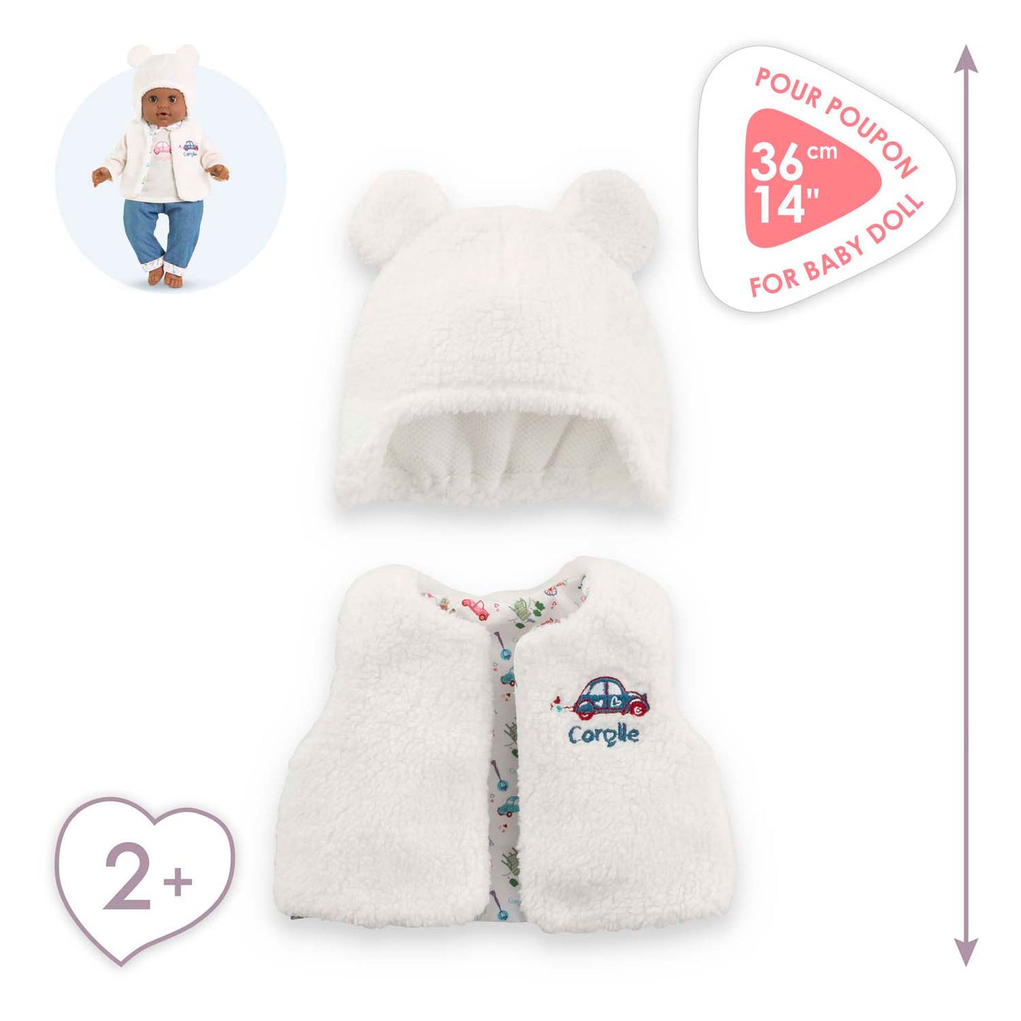 Corolle Winter Set per baby pop, 36 cm