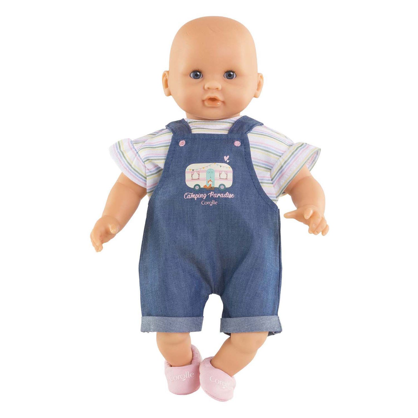 Salopette jeans Corolle con t-shirt piccolo esploratore - 30 cm