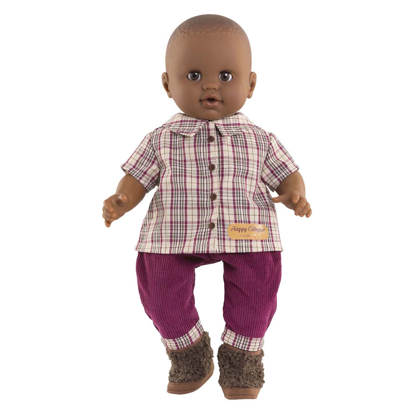 Camicia Corolle a quadri con pantalone piccolo esploratore - 36 cm