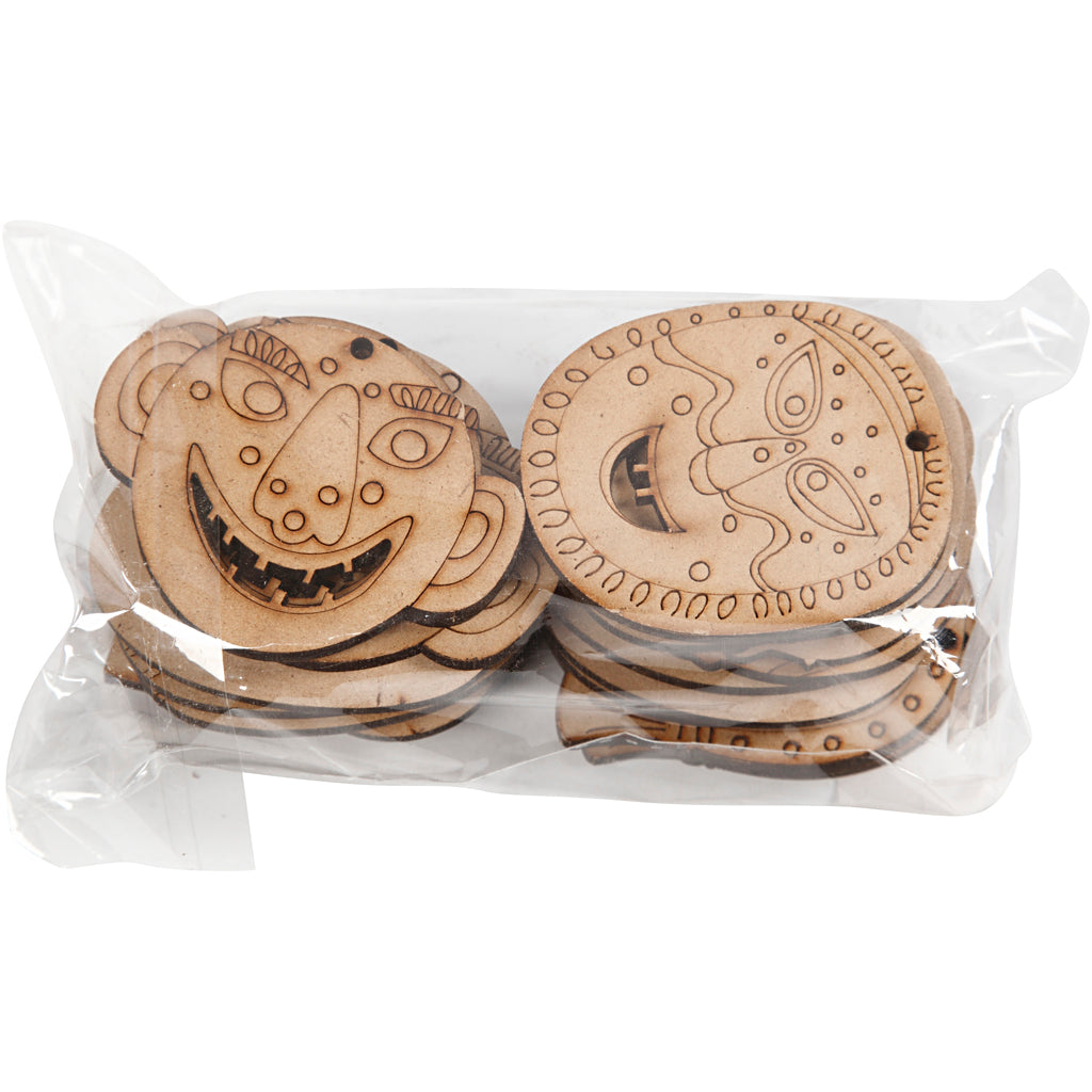 Maschere aziendali Creative, misura 5,5-7 cm, spessore 4 mm, 24 pezzi, 1 scatola