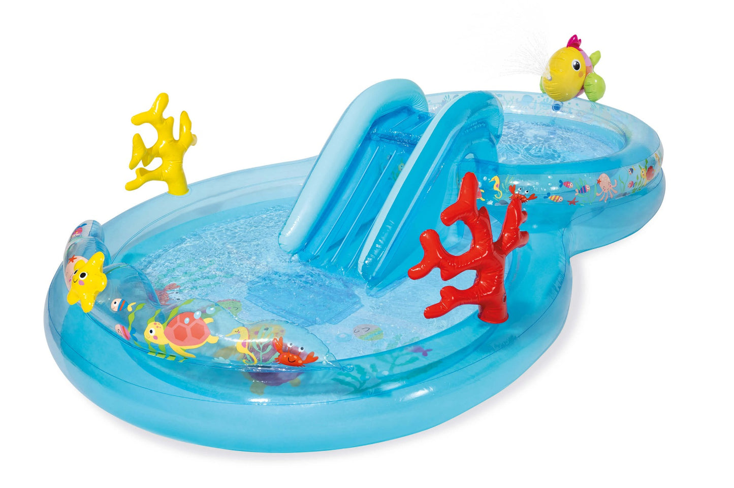 Centro di gioco di piscina intex nel profondo del mare