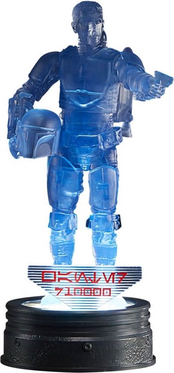 Hasbro ax woves - colección holocomm - star wars: la serie negra - mandalorian - - 15cm
