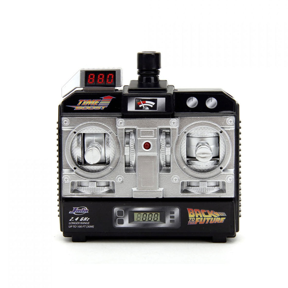 Jada Toys Jada Orientable Auto Volver a la futura máquina de tiempo RC 1:16