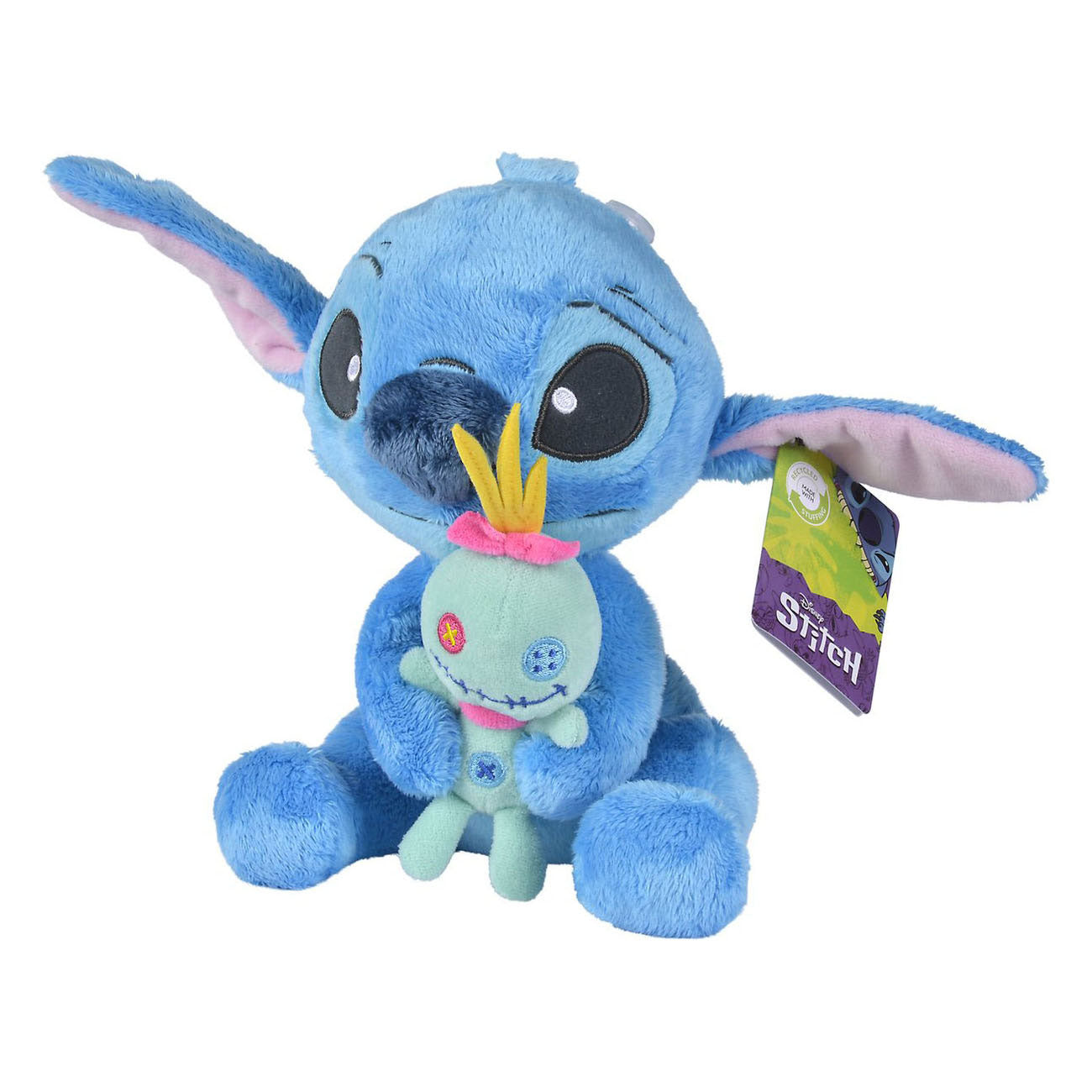 Peluche punto lilo con bebe Disney 23 cm